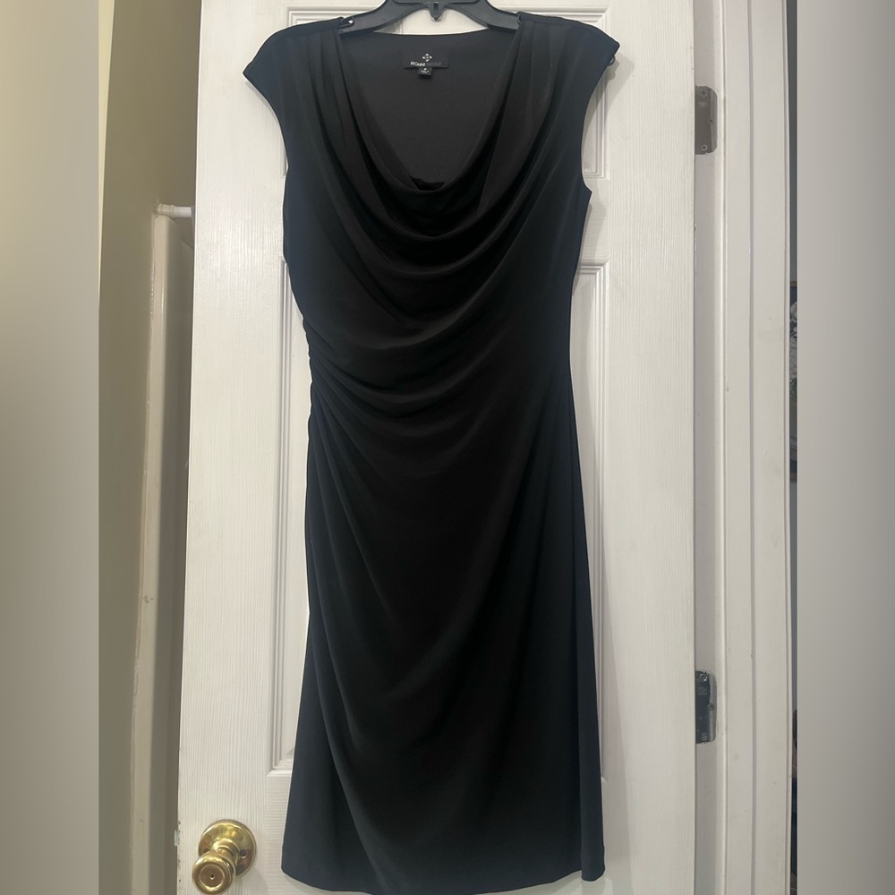 Ronni Nicole black dress with rouching